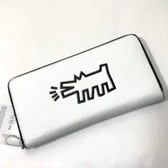 コーチ COACH 長財布 F87107 キースヘリング コラボ ホワイト