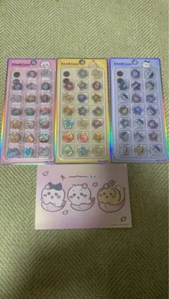 Kira Coro　ちいかわおはじきシール　ハチワレ　うさぎ
