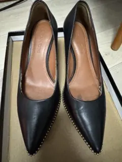 COACH ブラック ハイヒール 7C