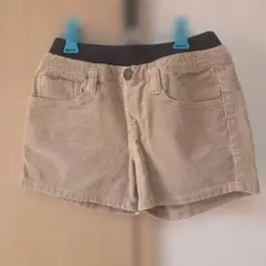 コーデュロイ ベージュ ショートパンツ 140cm