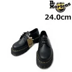 【期間限定価格】ドクターマーチン 厚底 レザー(24.0cm)黒180210