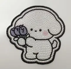 デコうちわ　うちわデコ　デコパーツ　パーツ　(紫)