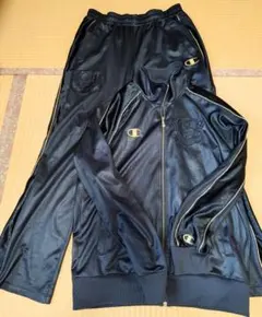 Champion ジャージ セットアップ L ブラック ゴールド 魔裟斗 完売品