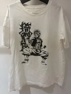 鬼滅の刃 猗窩座 プリントTシャツ ホワイト　あかざ美品