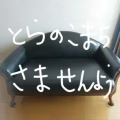 クラシックスタイル 黒色猫足ソファ