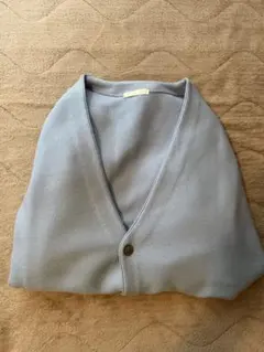 GU 水色 Vネックカーディガン