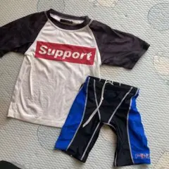 フィッタ水着水泳パンツ130cmとラッシュガード140cm