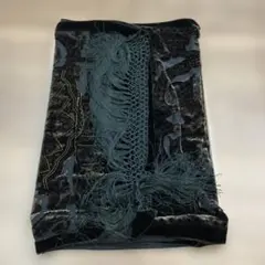 新品未使用上品な柄透けエレガントなベルベット着物小物ショール箱無しでおくります。