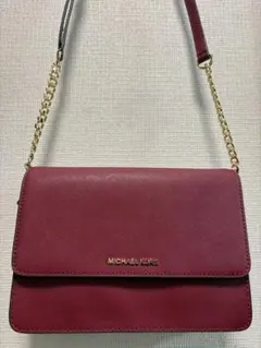 MICHAEL KORS バーガンディ ショルダーバッグ