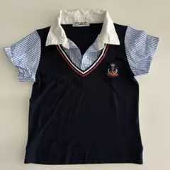 MEN'S CLUB MINI 半袖シャツ 120cm ネイビーのサムネイル
