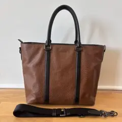 【COACH】メトロポリタン トート レザー ビジネスバッグ ブラウン