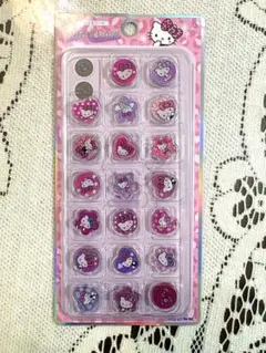 kiraCoro おはじきシール　Sanrio キティ　ピンク　ヒョウ柄