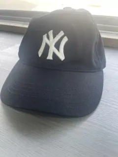 NYロゴ刺繍 黒キャップ