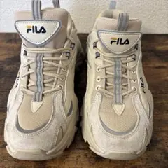 FILA フィラ レディース メッシュ ホワイトスニーカー 23.5 - メルカリ
