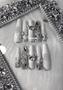 ギャルネイル キラキラ 綺麗め 【サイズオーダー無料】即購入⭕️