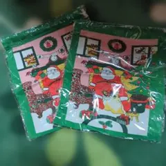 サンタクロースデザイン 巾着袋 2枚セット