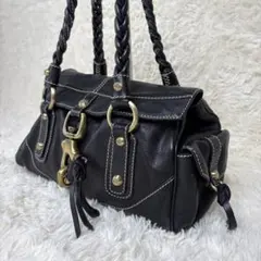 FRANCESCO BIASIA ショルダーバッグ 編み込みハンドル y2k - メルカリ