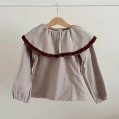 petit main 襟 フリル トレーナー 110