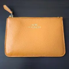 COACH オレンジ レザー コインケース