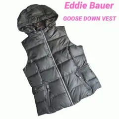 Eddie Bauer ダウンベスト・ジップアップ・ダークカーキ 84999