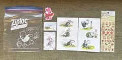 くまのプーさん ピグレット　モーリーファンタジー限定カード、ポストカード、シール