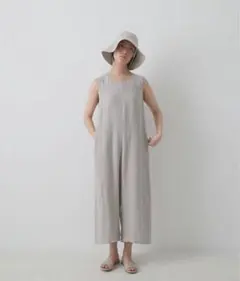 ちっちさま専用　エバムエバ　リネンオールインワン　アンティークホワイト