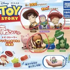 トイストーリー 肩ズンFig. ガチャ　スリンキー　ウッディ　ディズニー