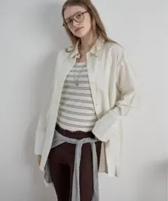 LOSCa ボリュームボウタイオーバーシャツのサムネイル