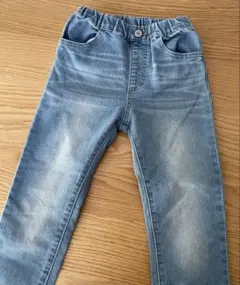 デニム風パンツ 110サイズ 前後ポケット付き