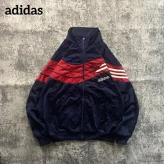 adidas ライントラックジャケットロゴ刺繍 80~90’s Lサイズ