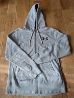 UNDER ARMOUR グレー フルジップパーカ L
