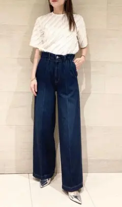 【theory luxe●2025新作インディゴブルーDenim】 theory luxe○2025新作インディゴブルーDenim】 - メルカリ