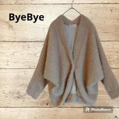 ByeBye バイバイ 【M】ドルマンフェイクファーコート ベージュ シンプル