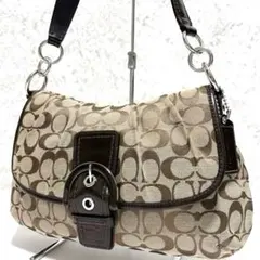 COACHコーチ SOHOソーホー ワンショルダーバッグ シグネチャー ベージュ