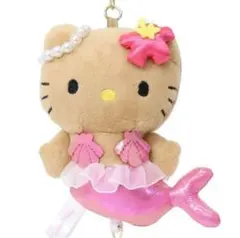 新品　ハローキティ リール付き　マスコットホルダー　マーメイド　日焼け　人魚