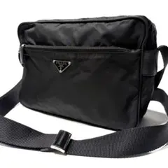 PRADA テスート ナイロン ショルダーバッグ ブラック　白タグ　クロスボディ