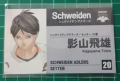 ハイキュー!! ファンパーク 名刺カード 影山飛雄