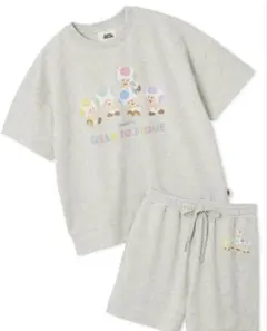 ジェラートピケ スーパーマリオ キノピオ 裏毛プルオーバー&ショートパンツセット