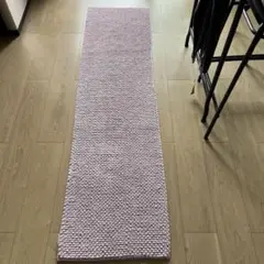 【サンレジャン】薄いピンクのロングキッチンマット
