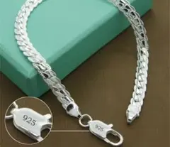 シルバー925 チェーンブレスレット メンズ
