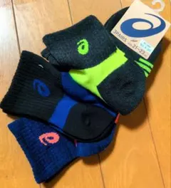 asics アシックス　靴下 3足組 21-23cm 長持ち&フィット設計のサムネイル