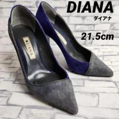 ダイアナ パンプス ハイヒール ポインテッドトゥ スエード 21.5cm