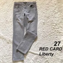 【レアサイズ】【美品】RED CARD デニムパンツ Liberty 27