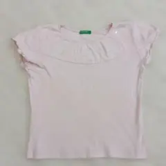 UNITED COLORS OF BENETTON 半袖Tシャツ ピンク 100のサムネイル