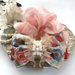 紅茶 様お取引中⭐3097⭐❣️大人可愛い春夏アクセ❣️オリジナル✴インド刺繍