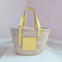 LOEWE かごバッグ 花柄ポーチ付き 蓮の葉金魚柄 - メルカリ