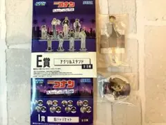 名探偵コナン セガラッキーくじ アクリルスタンド 缶バッジ　工藤新一