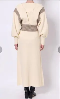 【LAGUNAMOON】ベストレイヤードニットワンピース