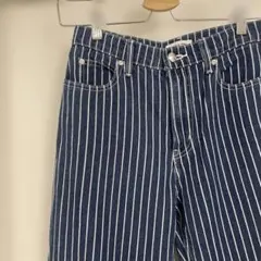 LAGUA GEM ラグアジェム デニム ストライプ パンツ ストレートデニム