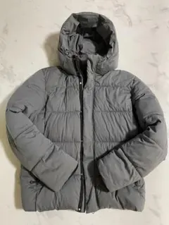 グレー フード付き ダウンジャケットLサイズ